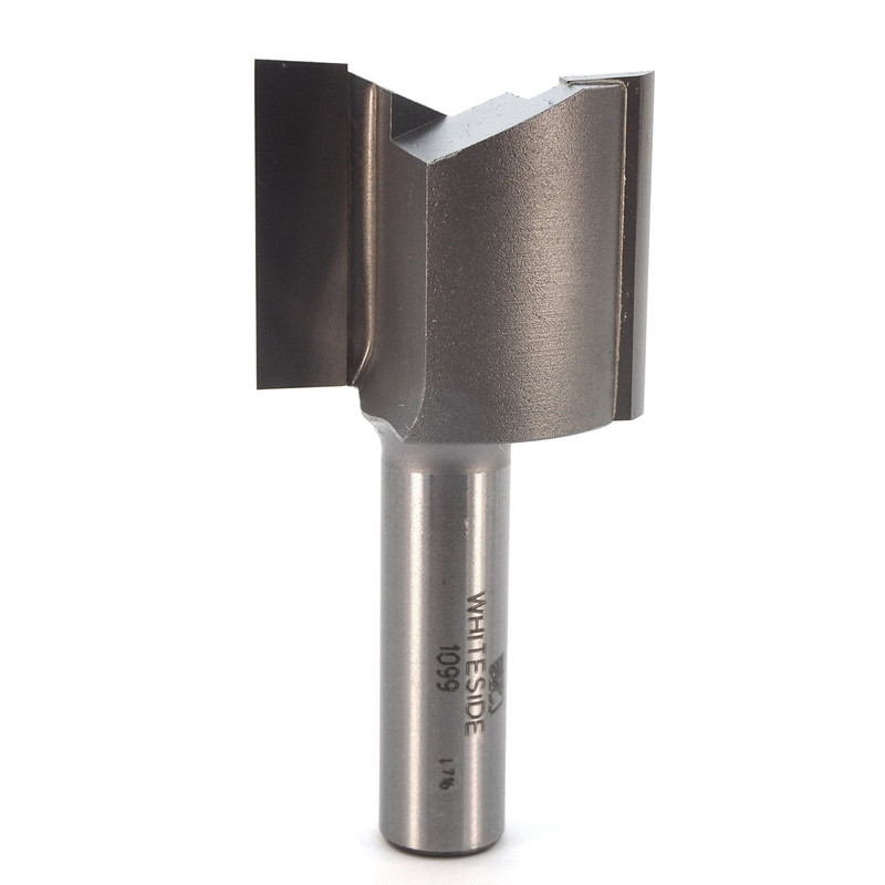 Double Flute Straight Cut Router Bit - 1/2" SH - Diameter:1-1/2" - Cutting Length:1-1/4" - Overall Length:3"